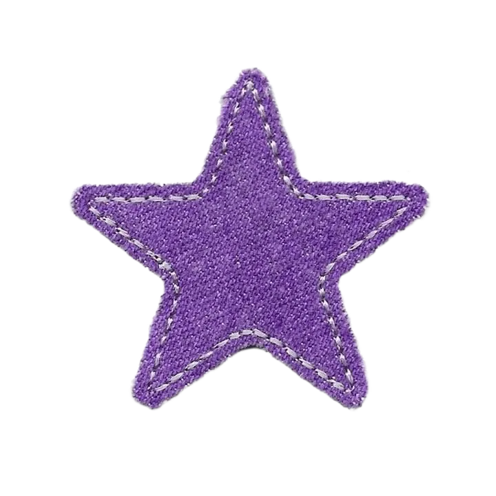 A purple felt star